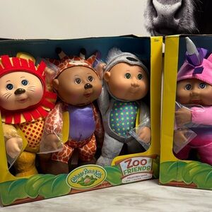 Cabbage patch kids zoo friends collectible cuties and 1 fantasy friend